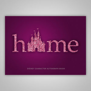 Disney Autograph Book Purple Glitter