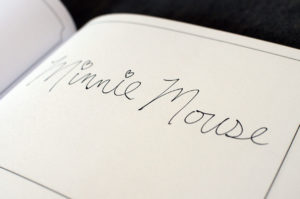 Minnie Mouse Autograph