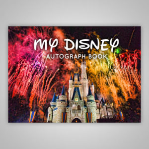 Disney Autograph Book Castle Fireworks