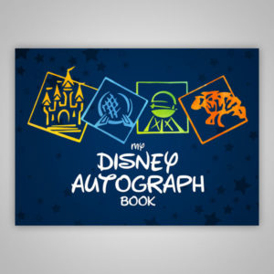 Disney Autograph Book Parks Blue