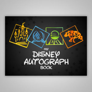 Disney Autograph Book Parks Black